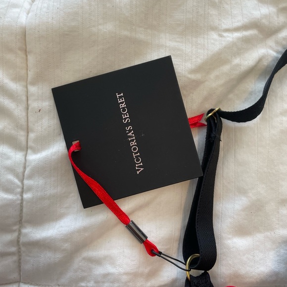 NWT Victoria’s Secret Blank and Red Lace Balconet Bra 36C - Picture 2 of 11